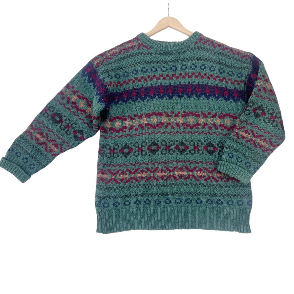 Vintage Craftcentre Cymru Gwynedd Wales Sweater Men's Pure Wool Sweater Size L